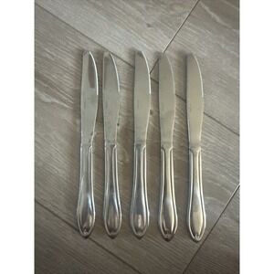 5 Oneida Temple‎ Stainless Flatware Solid Outline Dinner Knife